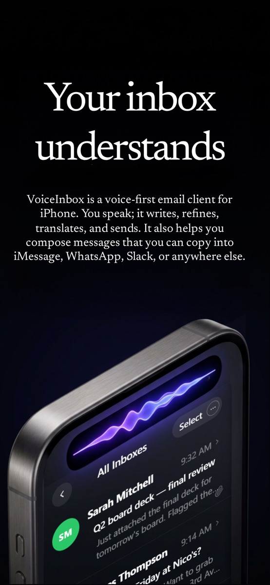 VoiceInbox — Your inbox understands